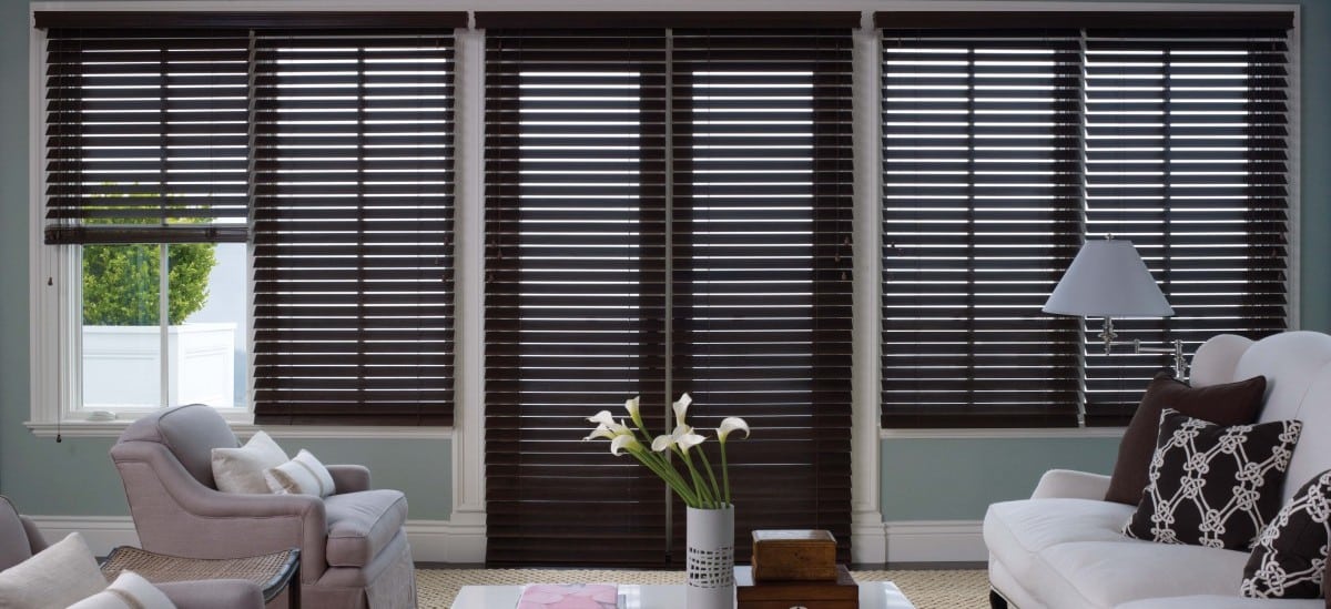 Dark Wood Blinds